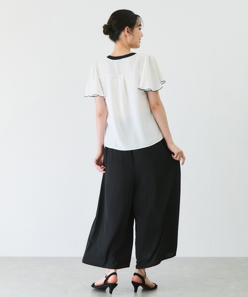 Jayro(ジャイロ)の「ナローボータイブラウス(シャツ/ブラウス・レディース・ブラック/ベージュ/ホワイト系その他・M)」の15枚目の写真