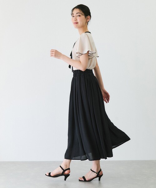 Jayro(ジャイロ)の「ナローボータイブラウス(シャツ/ブラウス・レディース・ブラック/ベージュ/ホワイト系その他・M)」の22枚目の写真