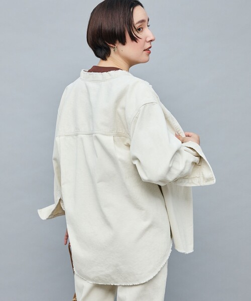 ブラウス シャツ 「RM denim」硫化染コーデュロイシャツジャケット レディース Rie Miller ブラウス シャツ 「RM denim」硫化染コーデュロイ