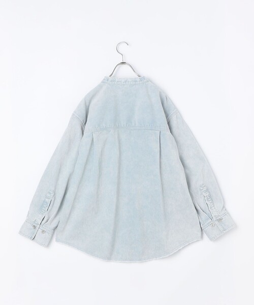Rie Miller(リエミラー)の「【RM denim】硫化染コーデュロイシャツジャケット(シャツ/ブラウス・レディース・キナリ/サックスブルー・FREE)」の12枚目の写真