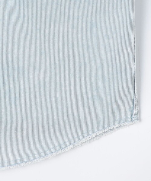 Rie Miller(リエミラー)の「【RM denim】硫化染コーデュロイシャツジャケット(シャツ/ブラウス・レディース・キナリ/サックスブルー・FREE)」の9枚目の写真