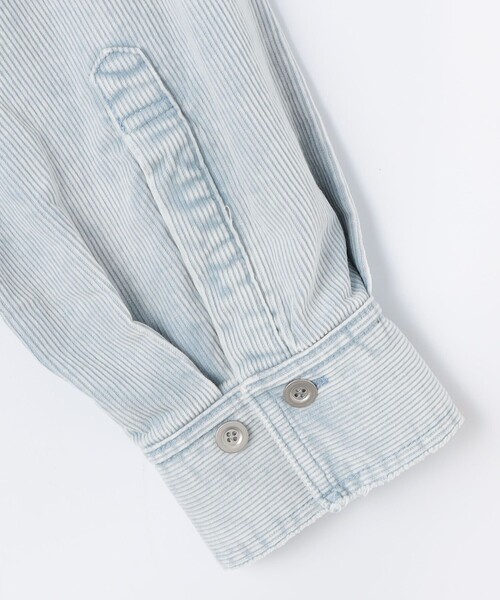Rie Miller(リエミラー)の「【RM denim】硫化染コーデュロイシャツジャケット(シャツ/ブラウス・レディース・キナリ/サックスブルー・FREE)」の8枚目の写真