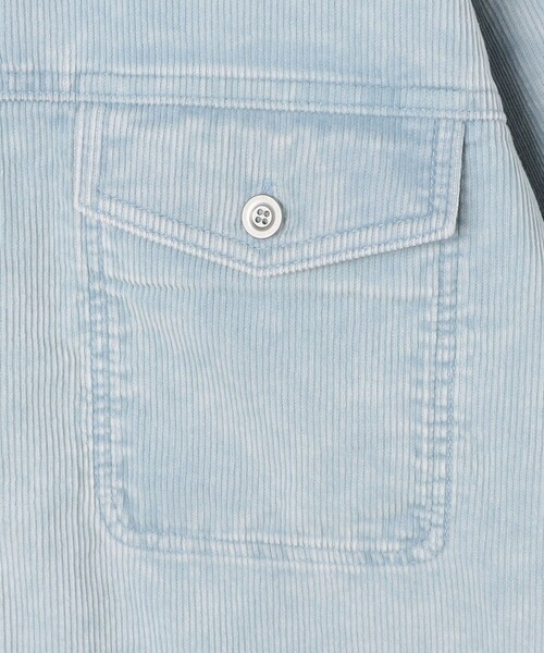 Rie Miller(リエミラー)の「【RM denim】硫化染コーデュロイシャツジャケット(シャツ/ブラウス・レディース・キナリ/サックスブルー・FREE)」の7枚目の写真