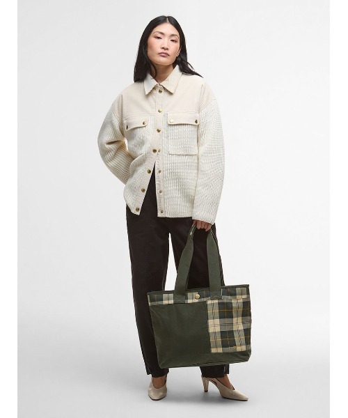 Barbour(バブアー)の「Mya パッチワーク トートバッグ(トートバッグ・レディース・ブラック/グリーン・ONE SIZE)」の3枚目の写真