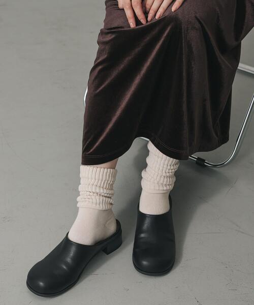 SENSE OF PLACE by URBAN RESEARCH(センスオブプレイスバイアーバンリサーチ)の「ワイドトゥヒールスリッポン(その他シューズ・レディース・ブラウン/ブラック・LARGE/MEDIUM/SMALL)」の9枚目の写真