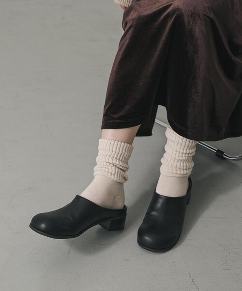 SENSE OF PLACE by URBAN RESEARCH(センスオブプレイスバイアーバンリサーチ)の「ワイドトゥヒールスリッポン(その他シューズ・レディース・ブラウン/ブラック・LARGE/MEDIUM/SMALL)」の8枚目の写真