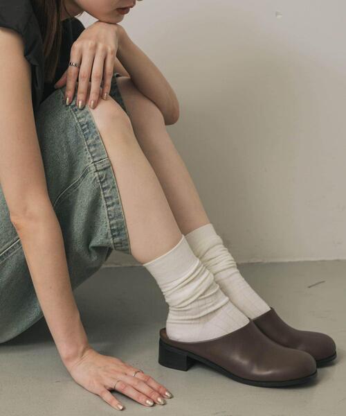 SENSE OF PLACE by URBAN RESEARCH(センスオブプレイスバイアーバンリサーチ)の「ワイドトゥヒールスリッポン(その他シューズ・レディース・ブラウン/ブラック・LARGE/MEDIUM/SMALL)」の22枚目の写真