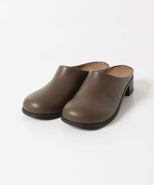 SENSE OF PLACE by URBAN RESEARCH(センスオブプレイスバイアーバンリサーチ)の「ワイドトゥヒールスリッポン(その他シューズ・レディース・ブラウン/ブラック・LARGE/MEDIUM/SMALL)」の6枚目の写真