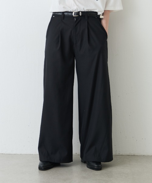 Lui's（ルイス）の「【Neucon/ニューコン】ワイドバギーTRスラックスパンツ（スラックス・メンズ・グレー/ブラック・2/1）」の22枚目の写真