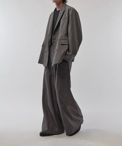 Lui's（ルイス）の「【Neucon/ニューコン】ワイドバギーTRスラックスパンツ（スラックス・メンズ・グレー/ブラック・2/1）」の13枚目の写真