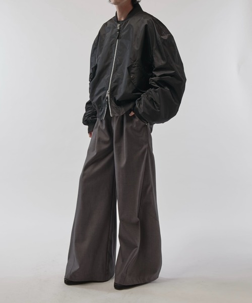 Lui's（ルイス）の「【Neucon/ニューコン】ワイドバギーTRスラックスパンツ（スラックス・メンズ・グレー/ブラック・2/1）」の16枚目の写真