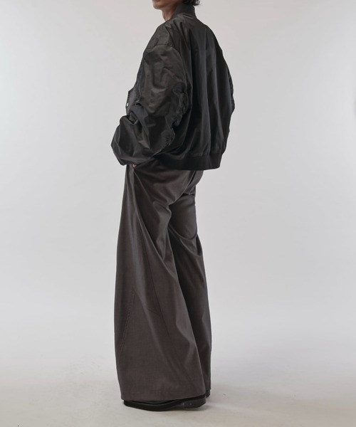 Lui's（ルイス）の「【Neucon/ニューコン】ワイドバギーTRスラックスパンツ（スラックス・メンズ・グレー/ブラック・2/1）」の17枚目の写真