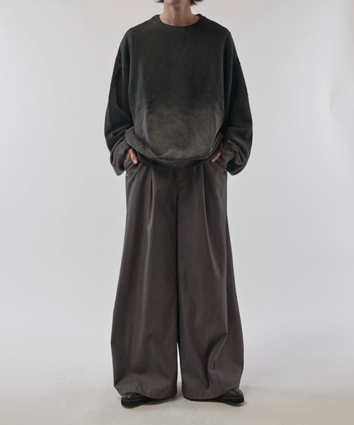 Lui's（ルイス）の「【Neucon/ニューコン】ワイドバギーTRスラックスパンツ（スラックス・メンズ・グレー/ブラック・2/1）」の15枚目の写真