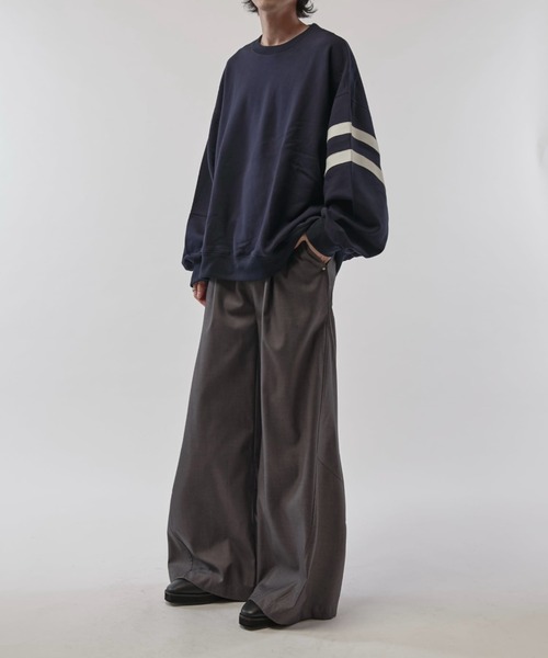 Lui's（ルイス）の「【Neucon/ニューコン】ワイドバギーTRスラックスパンツ（スラックス・メンズ・グレー/ブラック・2/1）」の19枚目の写真