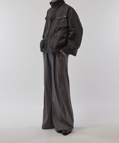 Lui's（ルイス）の「【Neucon/ニューコン】ワイドバギーTRスラックスパンツ（スラックス・メンズ・グレー/ブラック・2/1）」の21枚目の写真