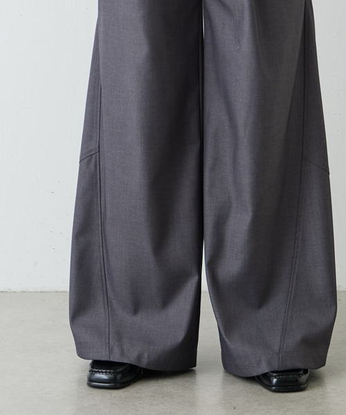 Lui's（ルイス）の「【Neucon/ニューコン】ワイドバギーTRスラックスパンツ（スラックス・メンズ・グレー/ブラック・2/1）」の5枚目の写真