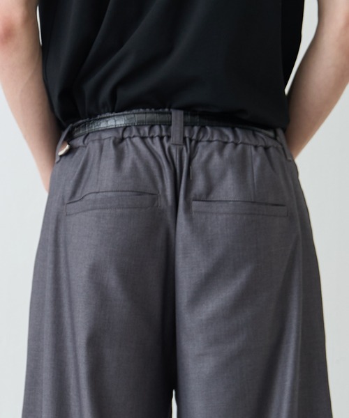 Lui's（ルイス）の「【Neucon/ニューコン】ワイドバギーTRスラックスパンツ（スラックス・メンズ・グレー/ブラック・2/1）」の6枚目の写真