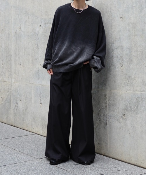 NEU_IN ワイドスラックスパンツ　sullen ニューイン NEU_IN ワイドスラックスパンツ sullen ニューイン - メルカリ