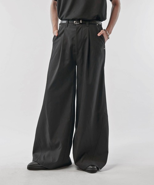 NEU_IN ワイドスラックスパンツ　sullen ニューイン NEU_IN ワイドスラックスパンツ sullen ニューイン - メルカリ