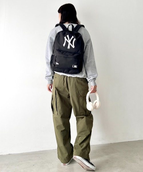 NEW ERA(ニューエラ)の「NEW ERA(ニューエラ)/MLB STADIUM BAG/軽量 A4収納可能 バックパック リュック ニューヨークヤンキース(バックパック/リュック・レディース・ブラウン系カモフラージュ/ブラック・FREE)」の8枚目の写真