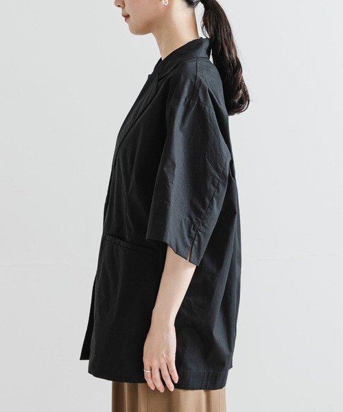 URBAN RESEARCH（アーバンリサーチ）の「コットンハーフスリーブジャケット（その他アウター・レディース・アイボリー/ブラック・FREE）」の12枚目の写真