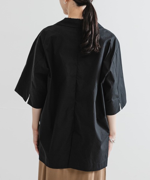 URBAN RESEARCH（アーバンリサーチ）の「コットンハーフスリーブジャケット（その他アウター・レディース・アイボリー/ブラック・FREE）」の13枚目の写真