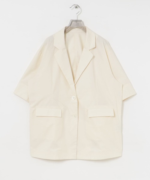 URBAN RESEARCH（アーバンリサーチ）の「コットンハーフスリーブジャケット（その他アウター・レディース・アイボリー/ブラック・FREE）」の15枚目の写真