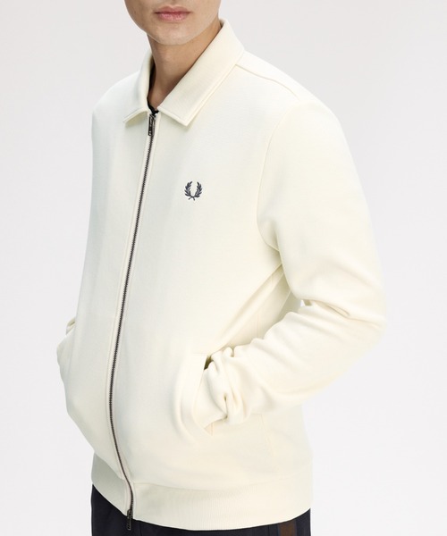 セール】Zip Through Collared Sweatshirt／ジップアップカラー