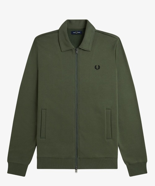 セール】Zip Through Collared Sweatshirt／ジップアップカラー