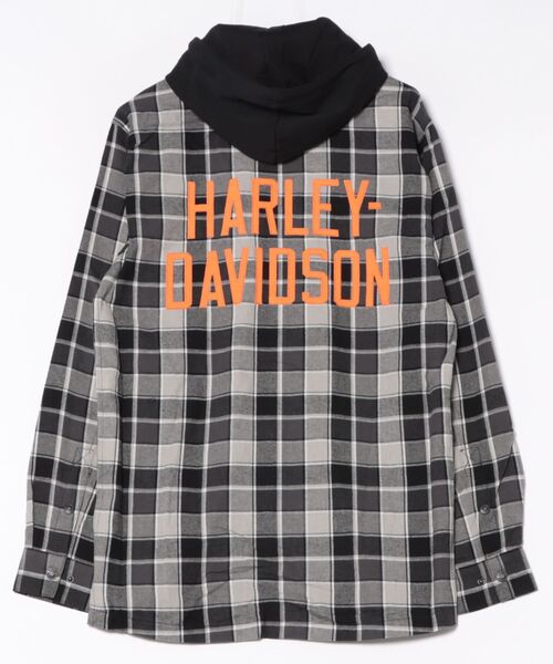 フード付きチェック柄長袖シャツ（シャツ/ブラウス）｜Harley-Davidson