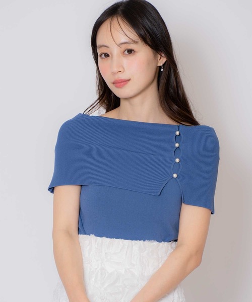 NOELA(ノエラ)の「2WAYオフショルニット(ニット/セーター・レディース・ブルー/ブラック/ライトグレー・フリー)」の15枚目の写真