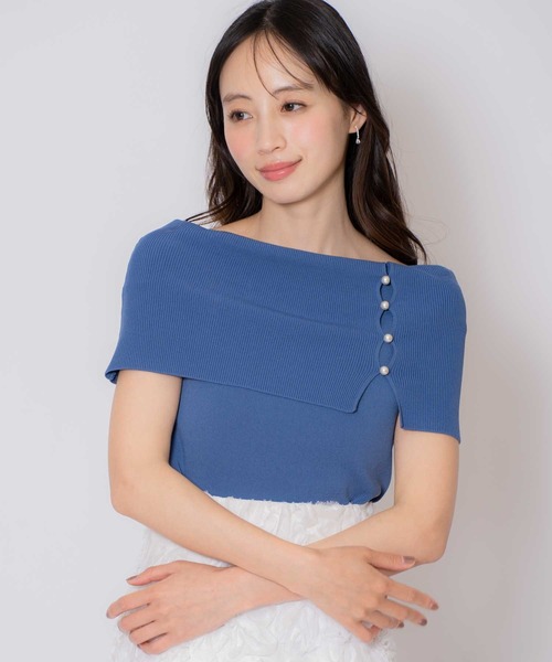 NOELA(ノエラ)の「2WAYオフショルニット(ニット/セーター・レディース・ブルー/ブラック/ライトグレー・フリー)」の17枚目の写真