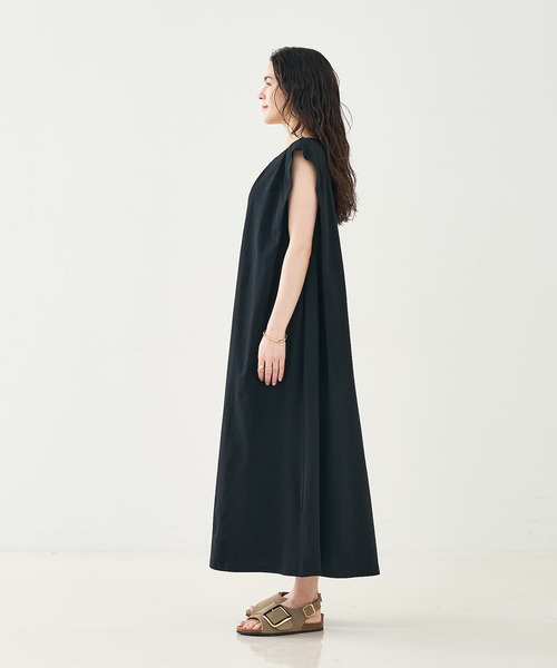 collex（コレックス）の「ノースリーブカットソーワンピース（ワンピース・レディース・ブラック/グレイッシュブルー・フリー）」の18枚目の写真