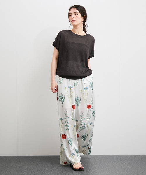 le cercle ADAM ET ROPE'(ルセルクルアダムエロペ)の「シアーランダムカノコニット(ニット/セーター・レディース・チャコールグレー/イエロー系その他4/ライトグレー/オレンジ系その他2・FREE)」の9枚目の写真