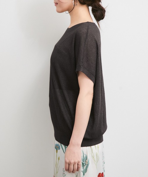 le cercle ADAM ET ROPE'(ルセルクルアダムエロペ)の「シアーランダムカノコニット(ニット/セーター・レディース・チャコールグレー/イエロー系その他4/ライトグレー/オレンジ系その他2・FREE)」の15枚目の写真