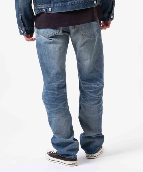 Levi's（リーバイス）の「Levi's/リーバイス BLUETAB(TM) 505(TM) レギュラーフィットジーンズ ミディアムインディゴ MADE IN JAPAN（デニムパンツ・メンズ・インディゴブルー・W28 L32/W30 L32/W32 L32/W34 L32/W36 L32）」の2枚目の写真