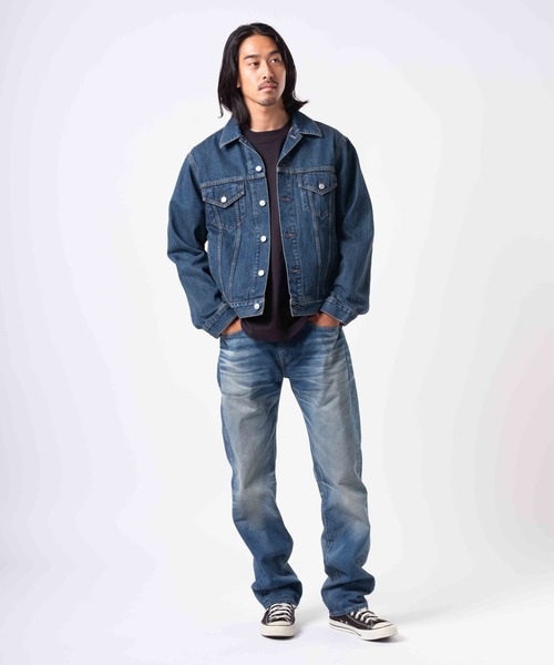 Levi's（リーバイス）の「Levi's/リーバイス BLUETAB(TM) 505(TM) レギュラーフィットジーンズ ミディアムインディゴ MADE IN JAPAN（デニムパンツ・メンズ・インディゴブルー・W28 L32/W30 L32/W32 L32/W34 L32/W36 L32）」の3枚目の写真
