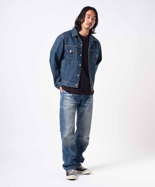 Levi's（リーバイス）の「Levi's/リーバイス BLUETAB(TM) 505(TM) レギュラーフィットジーンズ ミディアムインディゴ MADE IN JAPAN（デニムパンツ・メンズ・インディゴブルー・W28 L32/W30 L32/W32 L32/W34 L32/W36 L32）」の5枚目の写真
