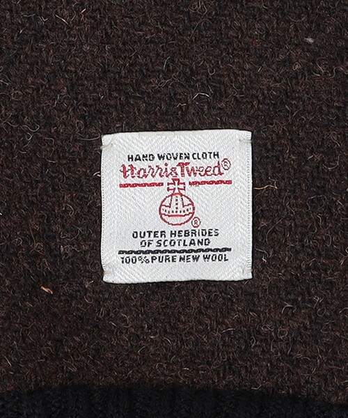 SHIPS（シップス）の「SHIPS:〈タッチパネル対応〉HARRIS TWEED レザー コンビ グローブ（手袋・メンズ・ブラック/ネイビー/ブラウン/グレー・ONE SIZE）」の13枚目の写真
