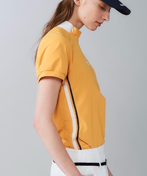 archivio(アルチビオ)の「<LADIES>サイドライン速乾カノコプルオーバー(Tシャツ/カットソー・レディース・ホワイト/ブラウン/ライトオレンジ系・L/S/M)」の17枚目の写真