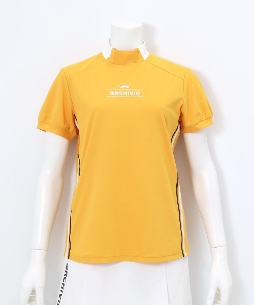 archivio(アルチビオ)の「<LADIES>サイドライン速乾カノコプルオーバー(Tシャツ/カットソー・レディース・ホワイト/ブラウン/ライトオレンジ系・L/S/M)」の6枚目の写真