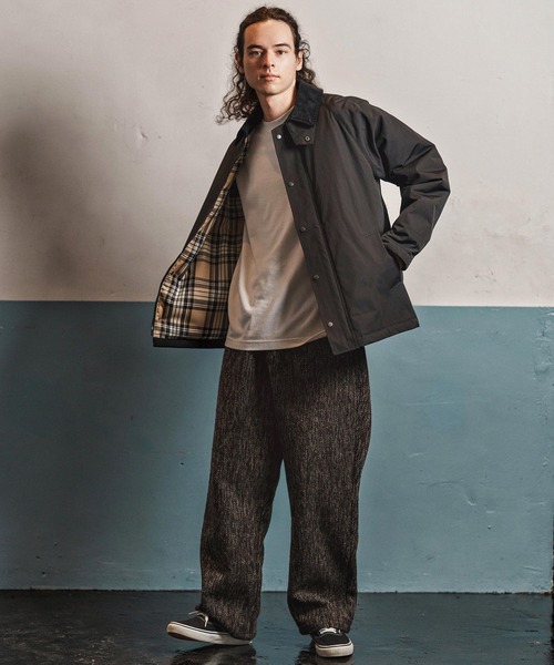 CAMBIO(カンビオ)の「mp13969- Braided Wide Straight Pants ワイドストレートパンツ(CAM25AW-016)(その他パンツ・メンズ・ブラック/ブラウン・L/M/S)」の8枚目の写真