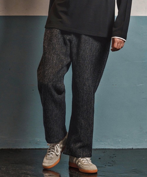 CAMBIO(カンビオ)の「mp13969- Braided Wide Straight Pants ワイドストレートパンツ(CAM25AW-016)(その他パンツ・メンズ・ブラック/ブラウン・L/M/S)」の10枚目の写真