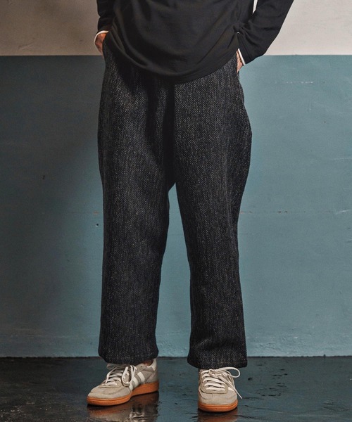 CAMBIO(カンビオ)の「mp13969- Braided Wide Straight Pants ワイドストレートパンツ(CAM25AW-016)(その他パンツ・メンズ・ブラック/ブラウン・L/M/S)」の11枚目の写真