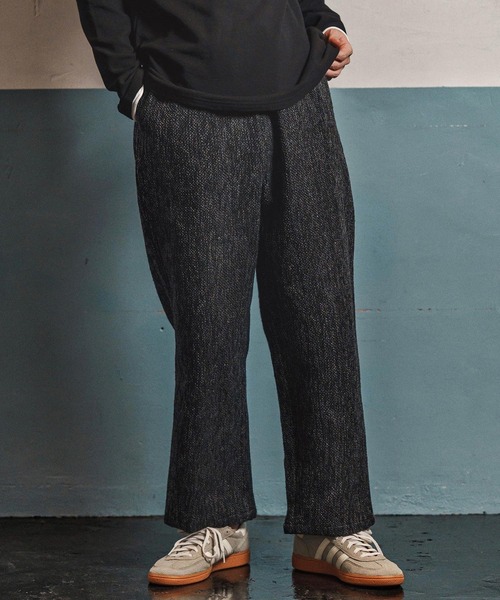 CAMBIO(カンビオ)の「mp13969- Braided Wide Straight Pants ワイドストレートパンツ(CAM25AW-016)(その他パンツ・メンズ・ブラック/ブラウン・L/M/S)」の12枚目の写真