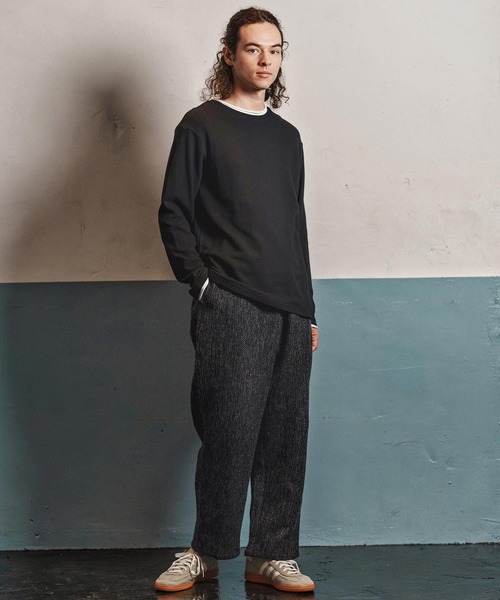 CAMBIO(カンビオ)の「mp13969- Braided Wide Straight Pants ワイドストレートパンツ(CAM25AW-016)(その他パンツ・メンズ・ブラック/ブラウン・L/M/S)」の13枚目の写真