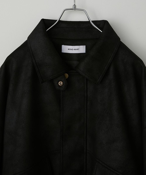 スムースタッチバルーンスリーブ フラップポケットオーバーサイズ