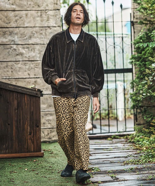 mj11007- エイジング加工ベロアスイングトップブルゾン（ブルゾン