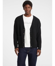 GUESS JEANS（ゲスジーンズ）の「GUESS JEANS Ls Vn Boucle Cardi Sweater カーディガン（カーディガン/ボレロ）」