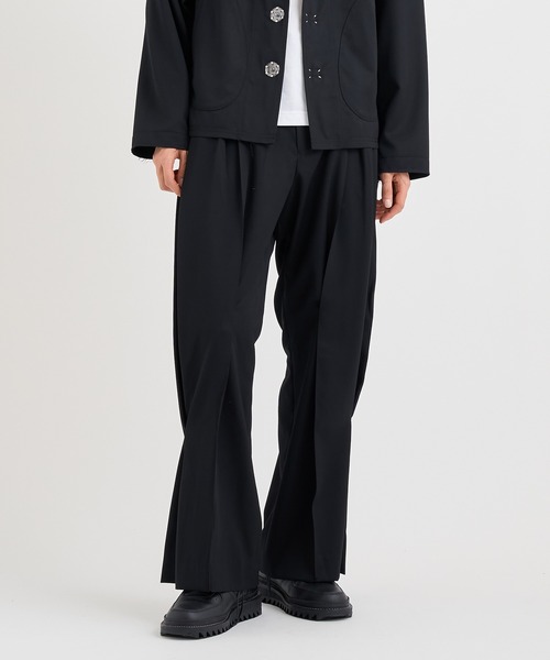 KHOKI スラックス KHOKI / コッキ】Pleat-detail pants（スラックス）｜KHOKI
